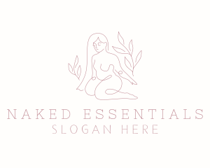 Nature Nude Model logo design