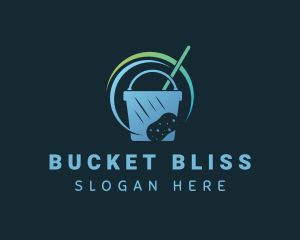 Cleaning Sponge Bucket logo design