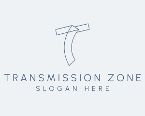 Generic Line Business Letter T logo