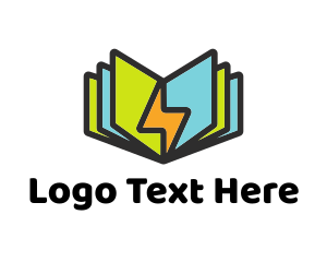 Power Book Pages logo design