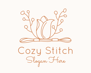 Tulip Embroidery Floss logo design