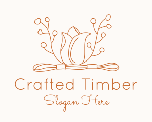 Tulip Embroidery Floss logo design