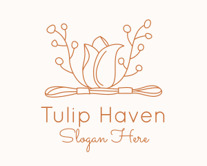 Tulip Embroidery Floss logo design