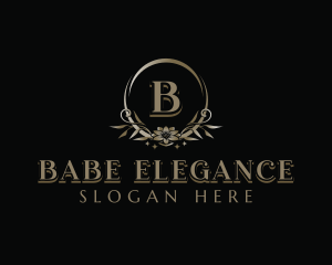 Elegant Floral Boutique logo design