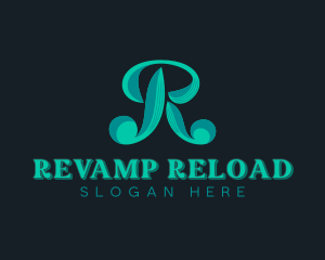 Stylish Retro Company Letter R logo design