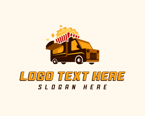 Popcorn Food Truck logo