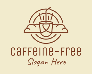 Cloud Coffee Wing logo design