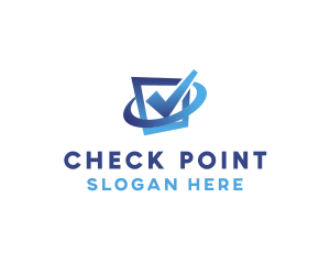 Gradient Blue Check box logo