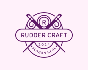 Needle Sewing Thread logo design