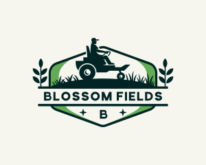 Farming Tractor Harvest Field logo design