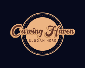 Retro Cursive Diner logo design