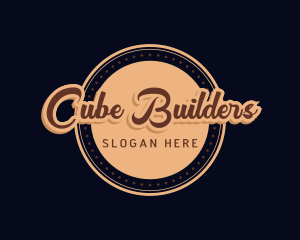 Retro Cursive Diner logo design