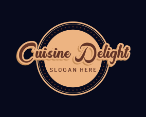 Retro Cursive Diner logo design