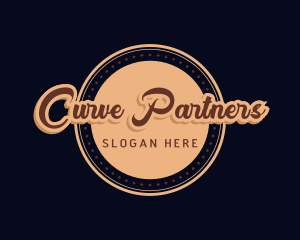 Retro Cursive Diner logo