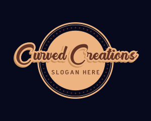 Retro Cursive Diner logo design