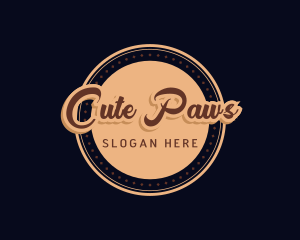 Retro Cursive Diner logo design