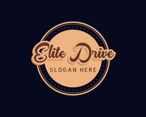 Retro Cursive Diner logo design