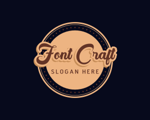 Retro Cursive Diner logo design