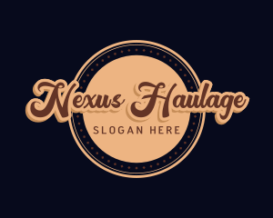 Retro Cursive Diner logo design