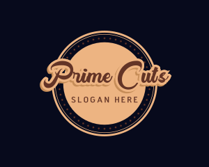 Retro Cursive Diner logo design