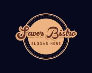 Retro Cursive Diner logo design