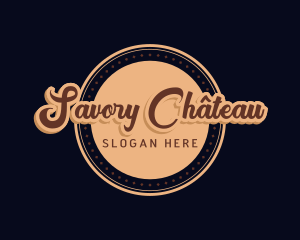 Retro Cursive Diner logo design