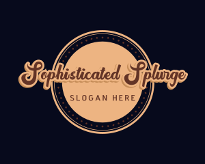 Retro Cursive Diner logo design