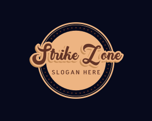 Retro Cursive Diner logo design