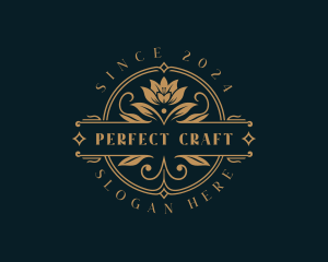 Floral Lotus Flower logo design