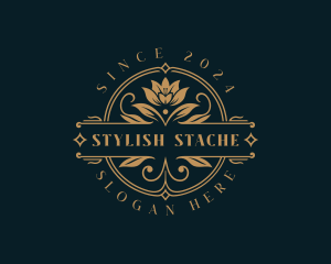 Floral Lotus Flower logo design