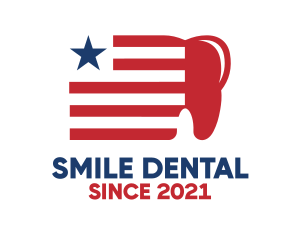 Patriotic USA Dental logo design