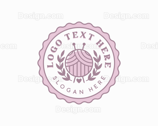 Crochet Knitting Yarn Logo