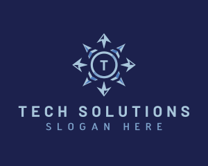 Arrow Tech Startup logo design