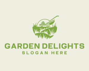 Lawn Mower Yard Maintenance logo design