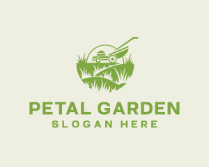 Lawn Mower Yard Maintenance logo design