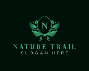 Natural Organic Leaf  logo design