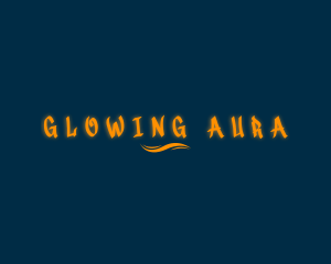 Orange Glow Wave logo design