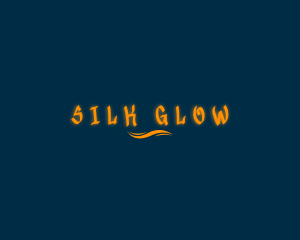 Orange Glow Wave logo design