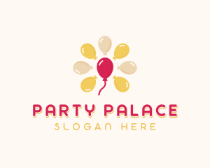 Balloon Birthday Party logo design