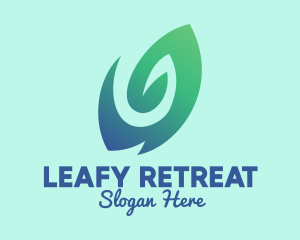 Nature Leaf Herbal Spa logo design