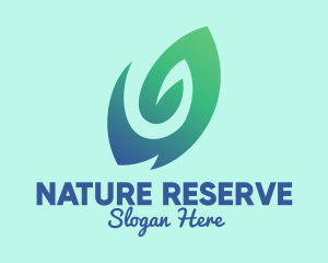 Nature Leaf Herbal Spa logo design