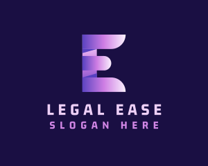 Startup 3D Letter E logo
