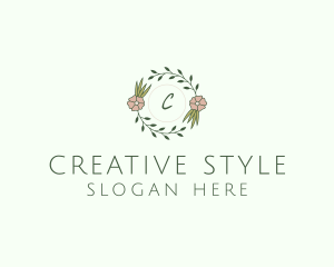 Floral Event Styling Lettermark logo design