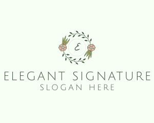 Floral Event Styling Lettermark logo design