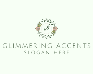 Floral Event Styling Lettermark logo design