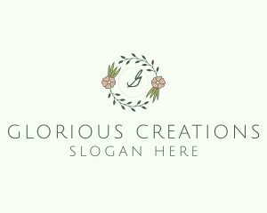 Floral Event Styling Lettermark logo design