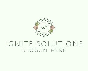 Floral Event Styling Lettermark logo design