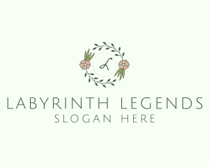 Floral Event Styling Lettermark logo design