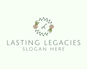 Floral Event Styling Lettermark logo design