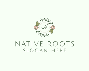 Floral Event Styling Lettermark logo design